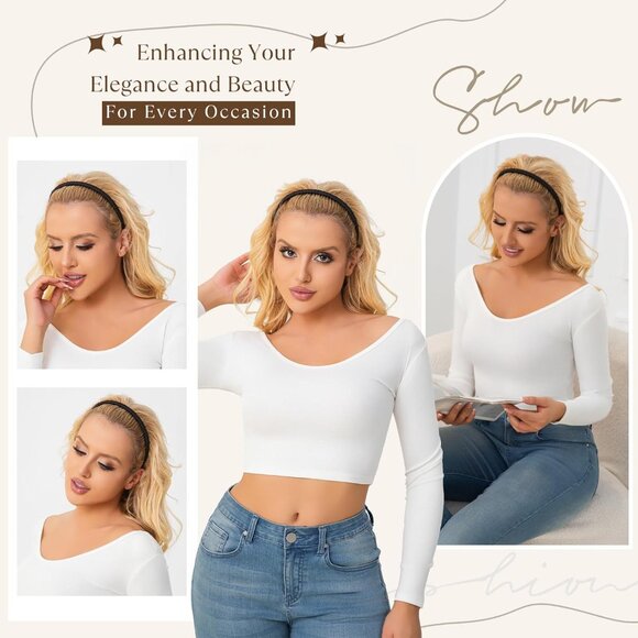 Multicolor Protection Resin Teeth Comb Hair Hoop Hairband Headband Hair Accessor - Picture 4 of 6